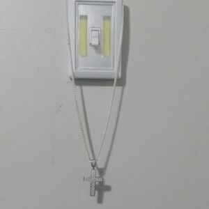 Silver Cross Pendant Necklace